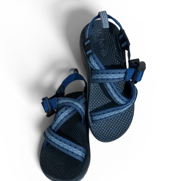 Chaco Z/1 Classic Sandals Blue Adjustable Hiking Trail Water Outdoor Kid Size 12 - Picture 7 of 9